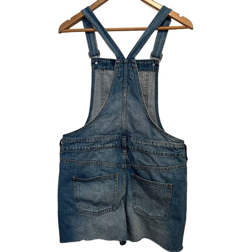 Madewell Denim Short Overalls Shortalls Size M - Picture 2 of 6